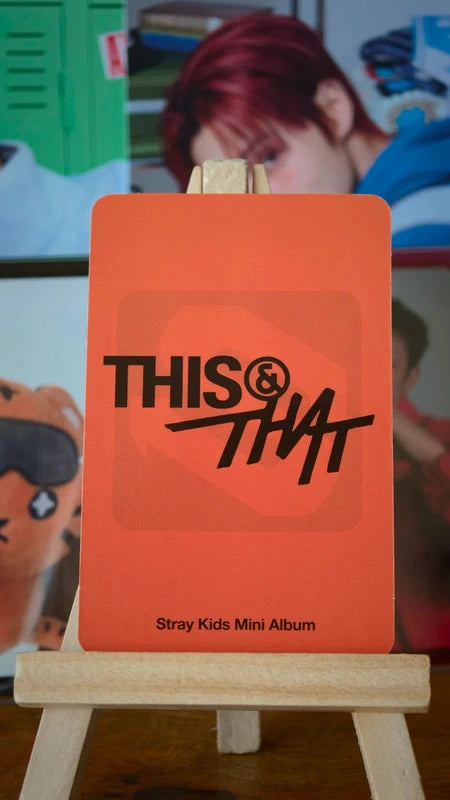 Stray Kids I.N THIS & THAT Photocard (FANS Album Ver.), reverse of photocard