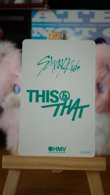 Stray Kids Bang Chan THIS & THAT Photocard (HMV Lucky Draw X), reverse of photocard