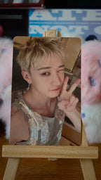 Stray Kids Bang Chan THIS & THAT Photocard (HMV A POB), front of photocard
