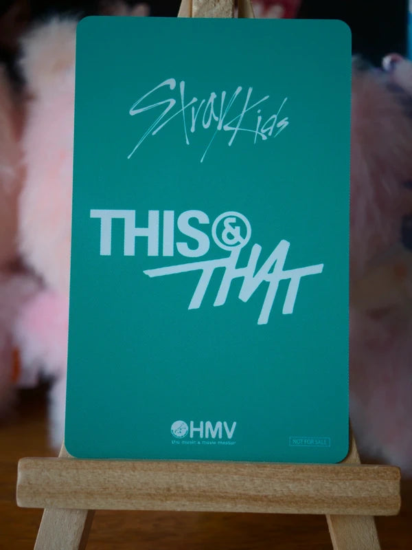 Stray Kids Changbin THIS & THAT Photocard (HMV B POB), reverse of photocard