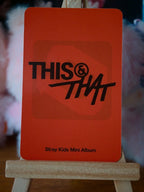 Stray Kids Changbin THIS & THAT Photocard (FANS Album Ver.), reverse of photocard