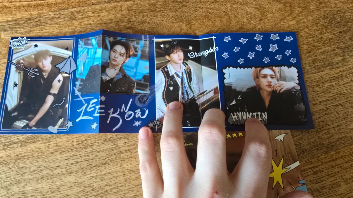 Stray Kids 5-STAR Accordion Album Felix, open accordion portrait pages