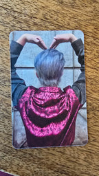 Stray Kids In Life Photocard Changbin, second portrait side showing an overhead heart pose