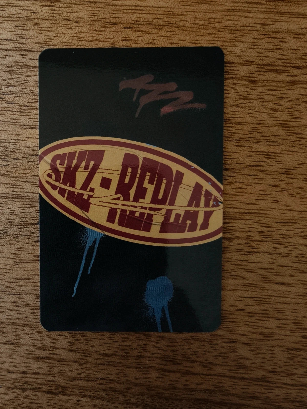 Stray Kids Seungmin Photocard replay, dark reverse with SKZ-REPLAY logo