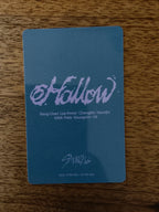 Stray Kids Changbin Photocard Hollow, blue reverse with Hollow logo