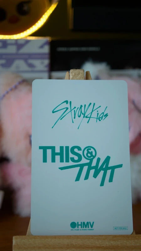 Stray Kids Han THIS & THAT Photocard (HMV Lucky Draw X), reverse of photocard