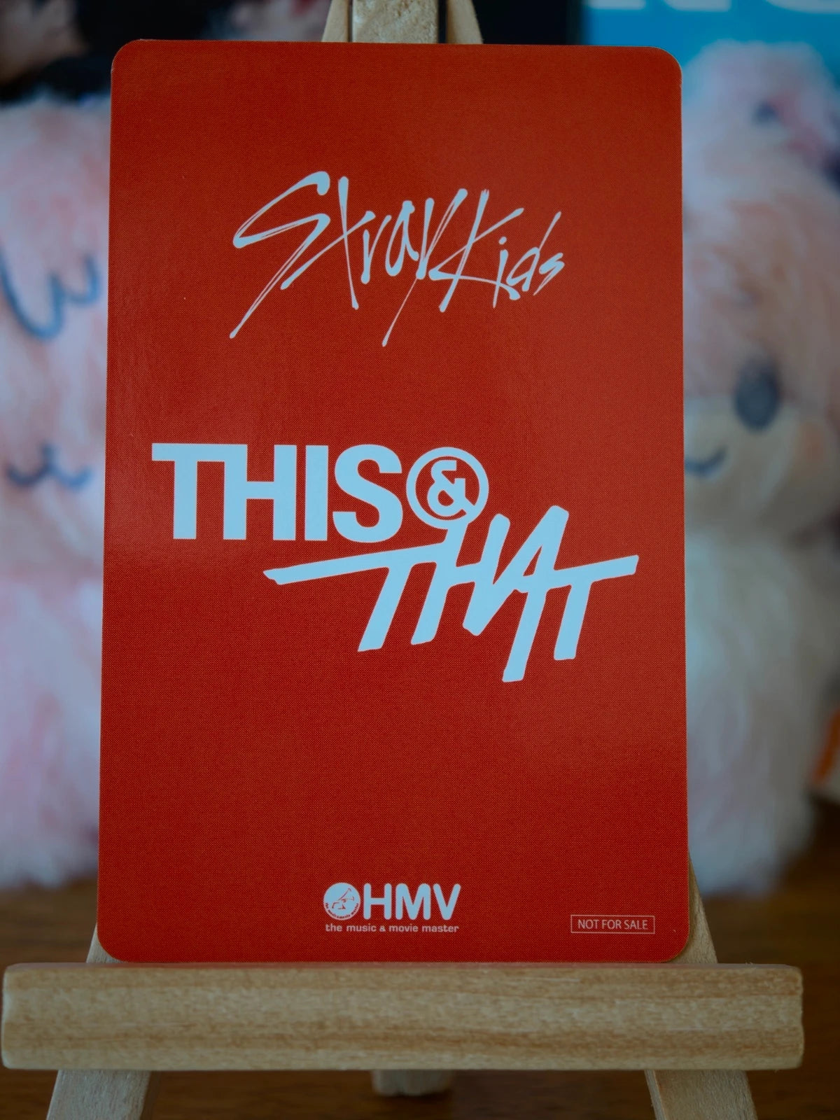 Stray Kids Felix THIS & THAT Photocard (HMV A POB), reverse of photocard