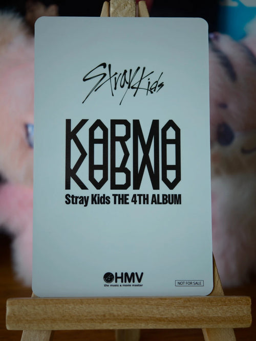 Stray Kids Lee Know KARMA Photocard (HMV Lucky Draw B), reverse of photocard