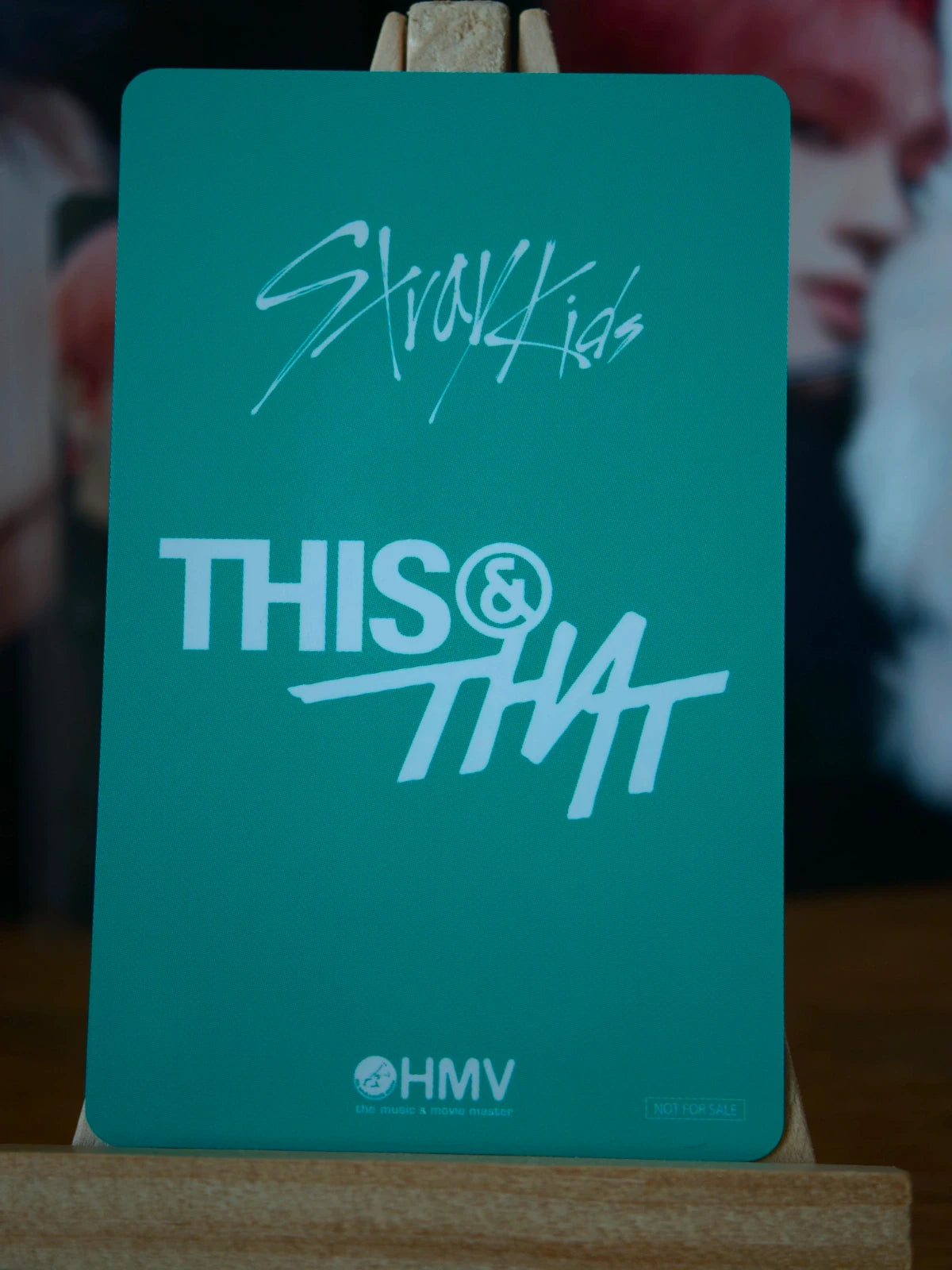 Stray Kids Lee Know THIS & THAT Photocard (HMV B POB), reverse of photocard