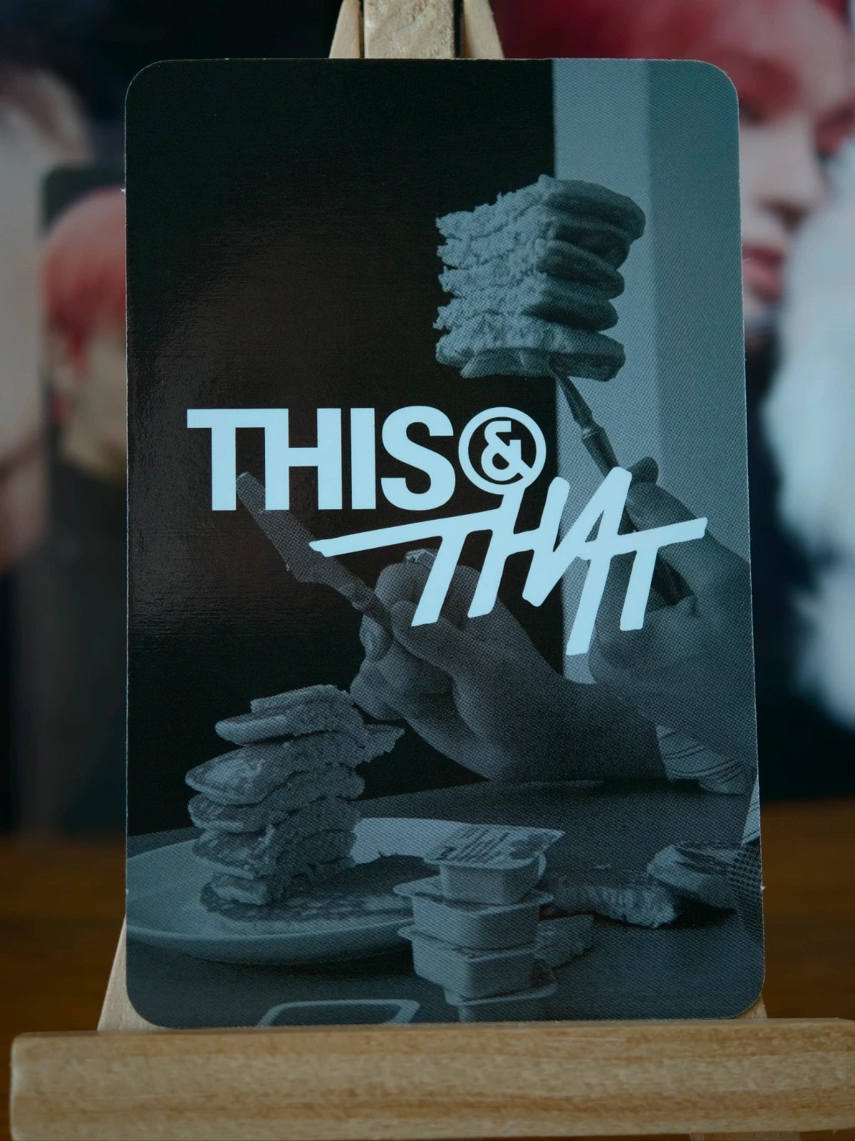 Stray Kids Han THIS & THAT Photocard (THIS Ver.), reverse of photocard