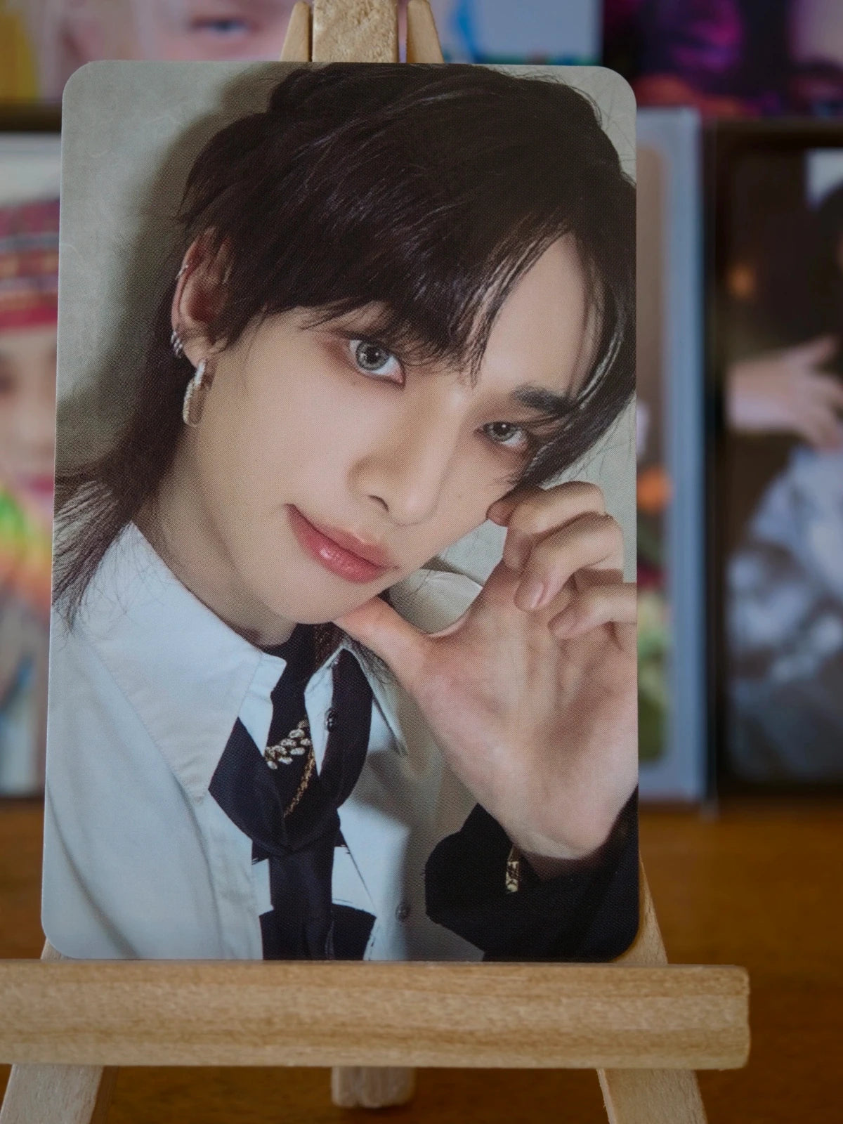 Stray Kids Hyunjin HOP Photocard (SKZHOP Double-sided), front portrait