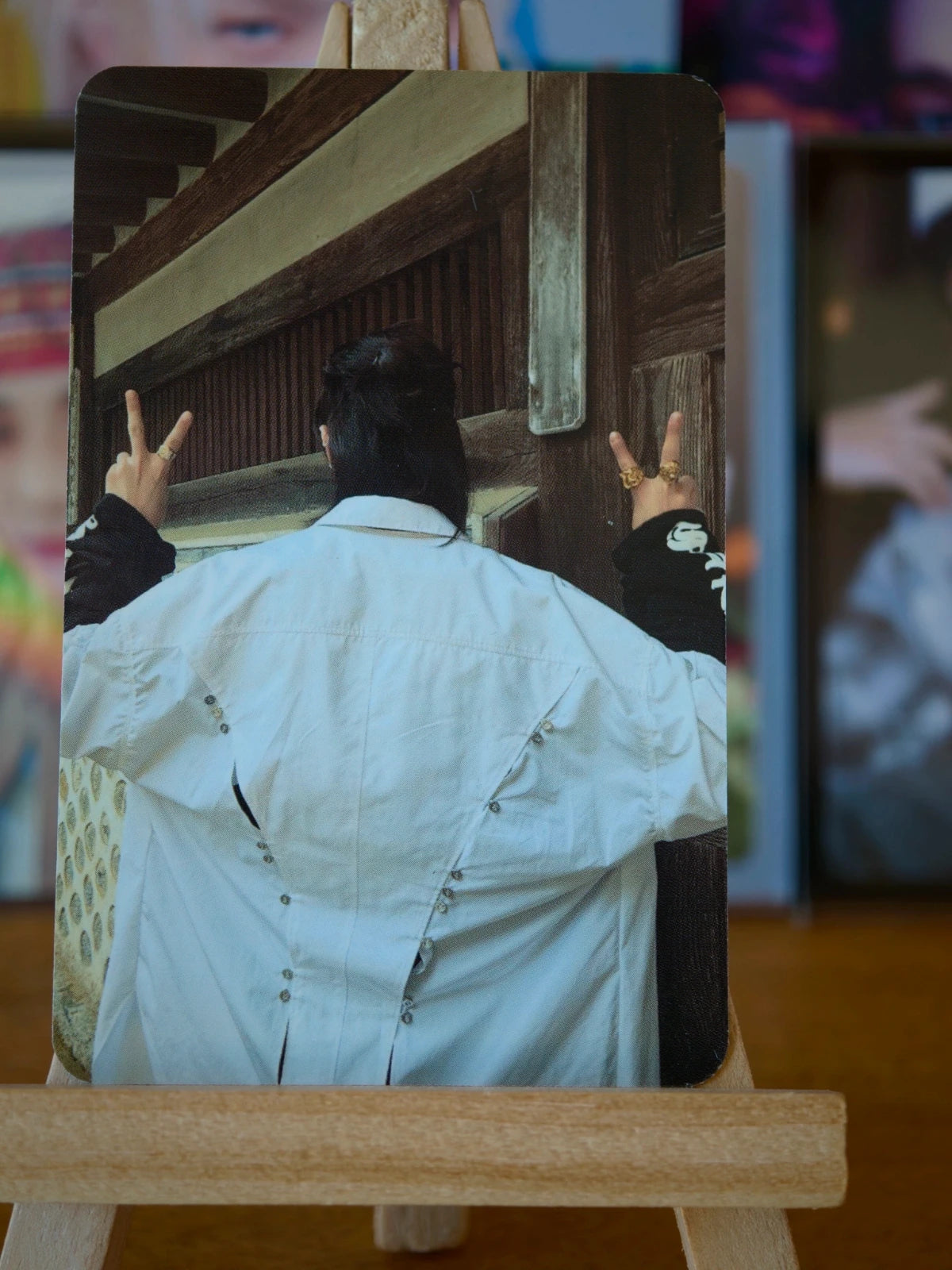 Stray Kids Hyunjin HOP Photocard (SKZHOP Double-sided), second side showing the back of the outfit