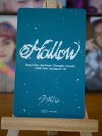 Stray Kids Hyunjin Hollow Photocard (dominATE JAPAN Shizuoka, 18 May 2025), reverse of photocard