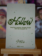 Stray Kids Hyunjin Hollow Photocard (dominATE JAPAN Shizuoka, 11 May 2025), reverse of photocard