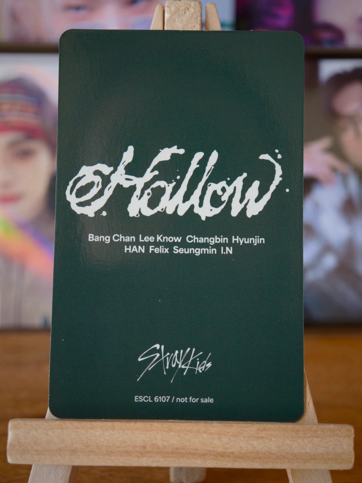 Stray Kids Hyunjin Hollow Photocard (Regular Ver.), reverse of photocard