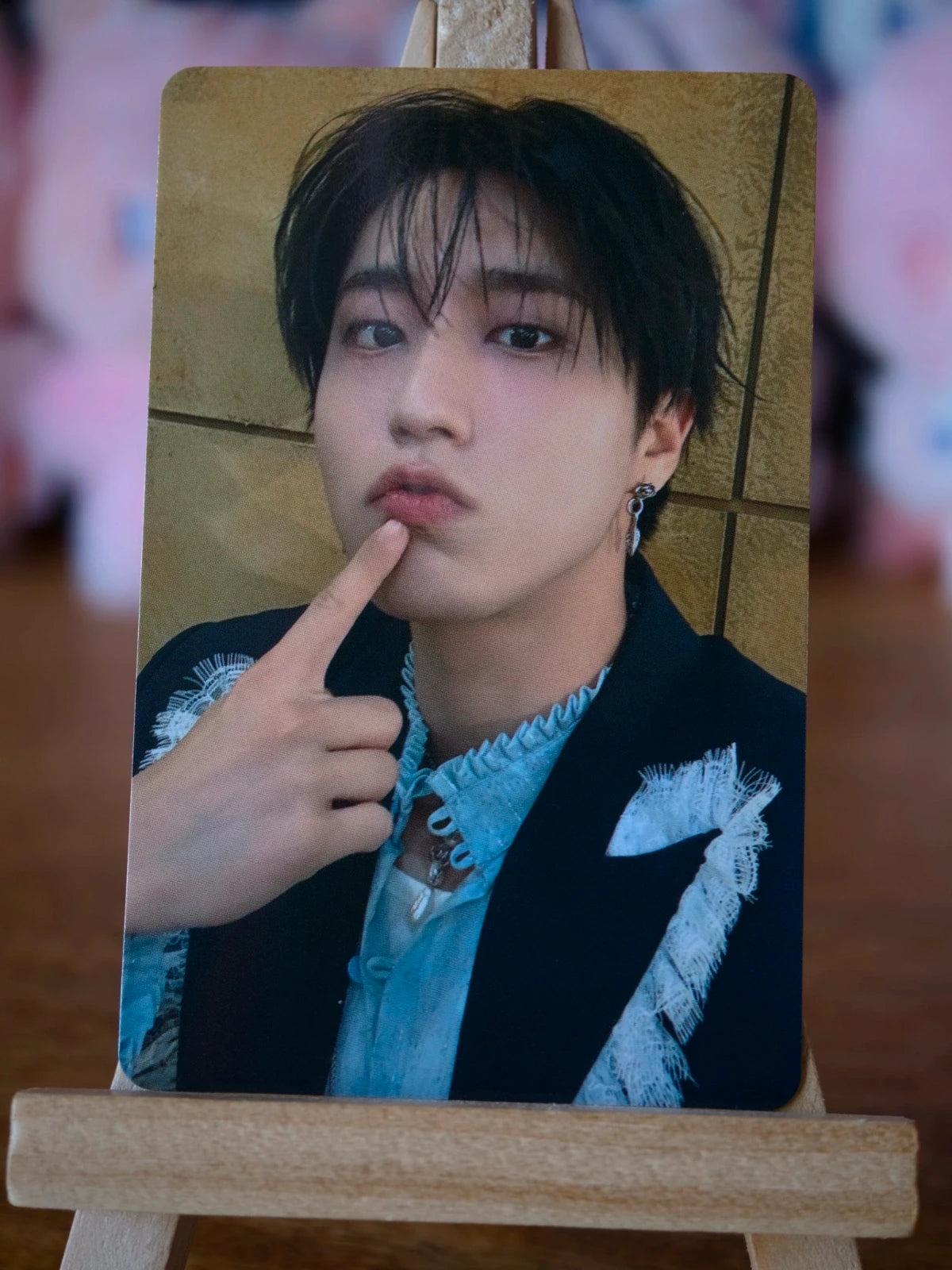 Stray Kids Han Hollow Photocard (Tower Records POB), front portrait