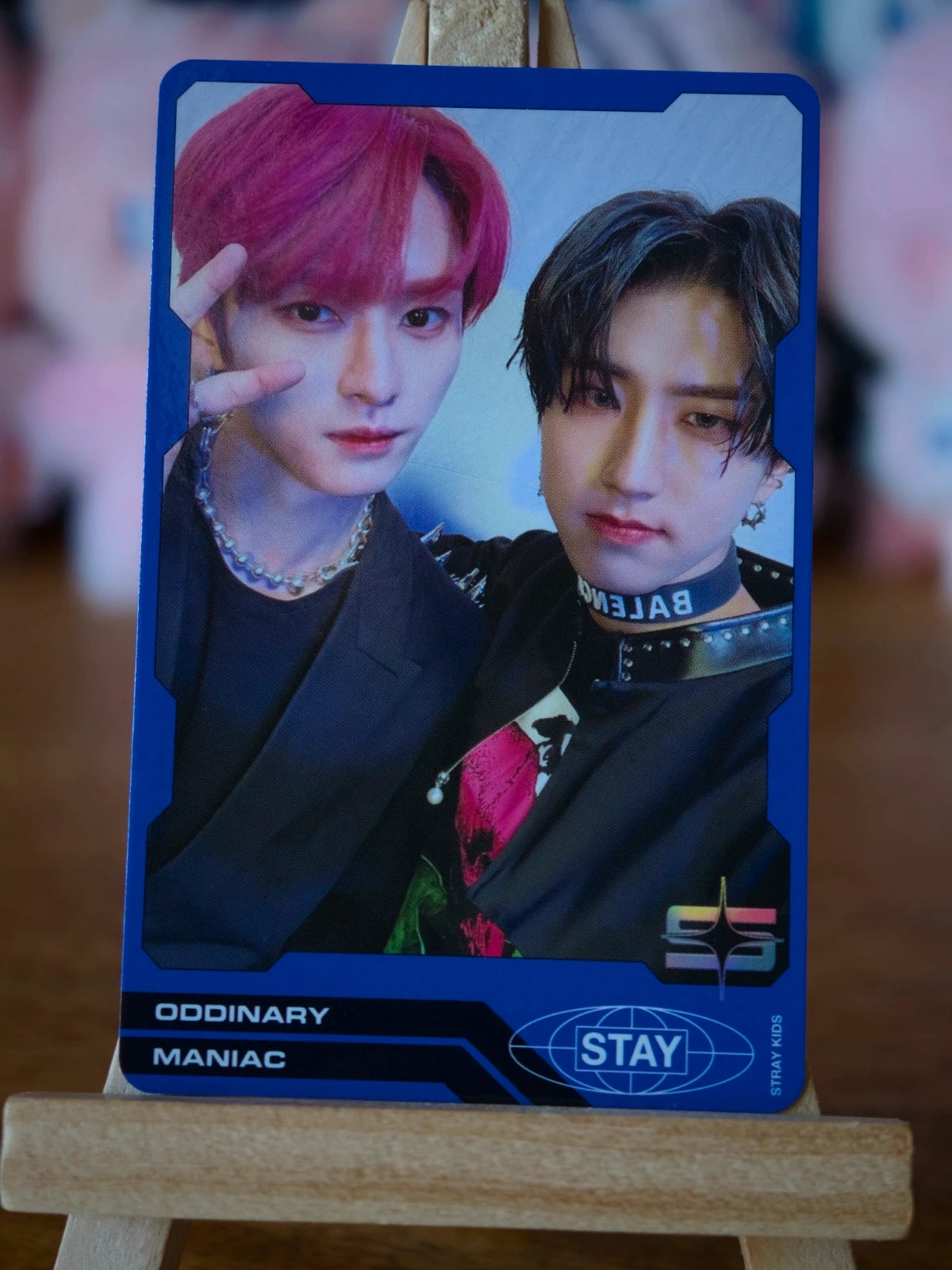 Stray Kids Lee Know & Han ODDINARY Unit Photocard (Blue Back, Album POB), front portrait
