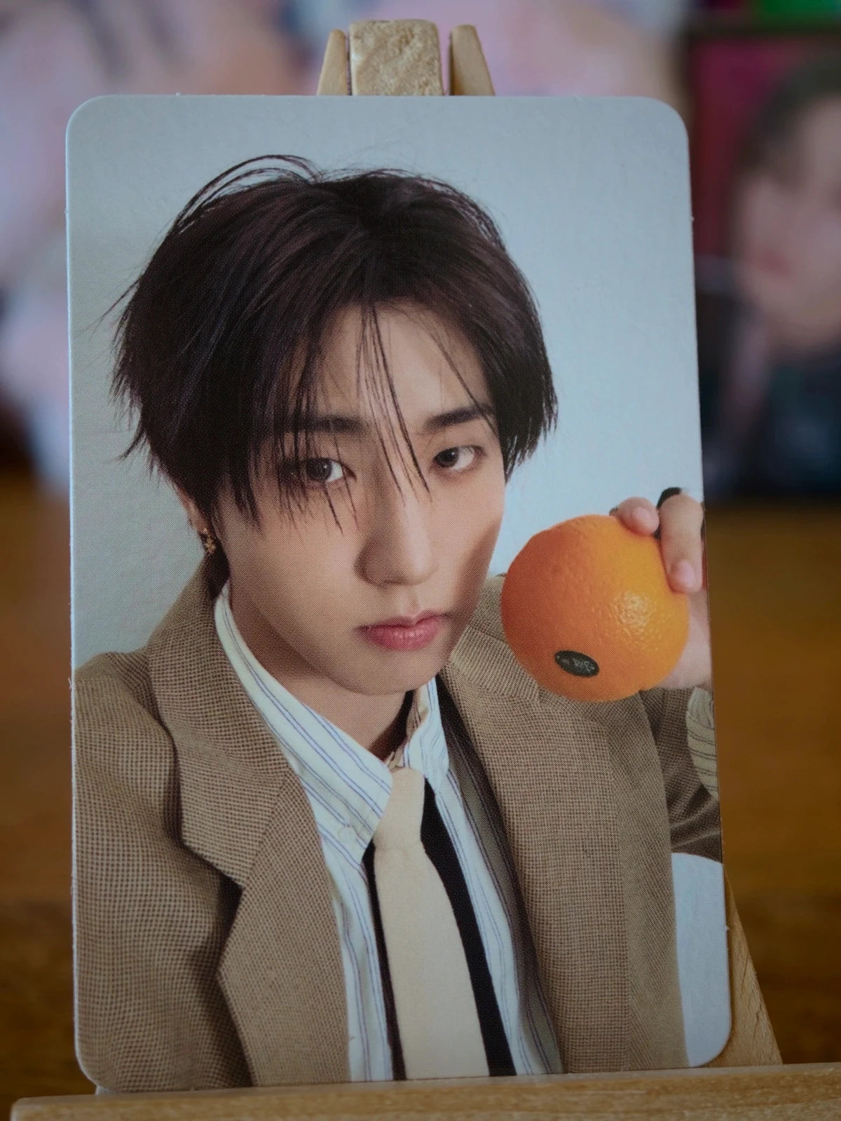 Stray Kids Han THIS & THAT Photocard (& Ver. Double-sided), front portrait