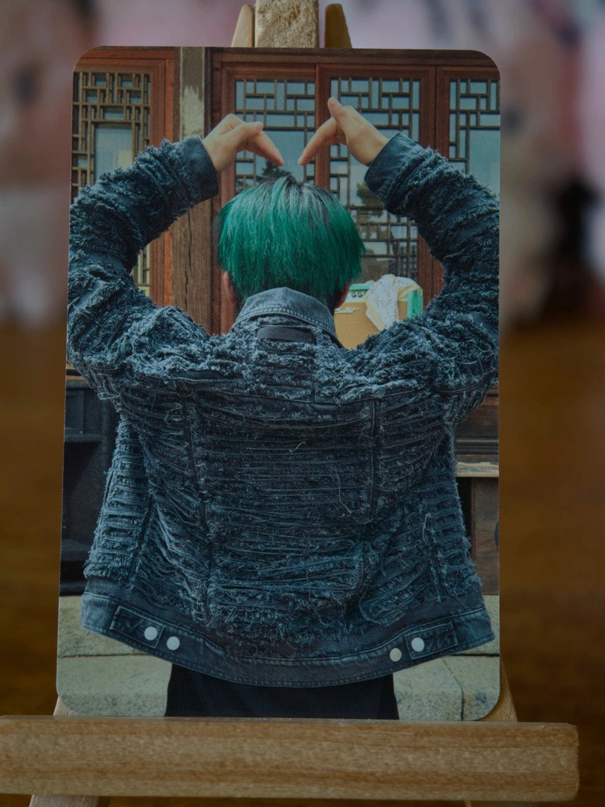 Stray Kids Changbin HOP Photocard (SKZHOP Double-sided), second side showing a raised-arms pose from behind