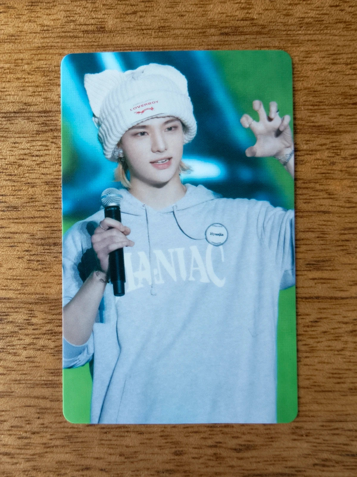Stray Kids Hyunjin MANIAC ENCORE in Japan Photocard (Blu-ray HMV POB), front portrait