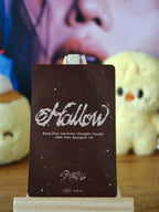 Stray Kids Felix Hollow Photocard (CD Shop Lucky Draw), reverse of photocard