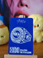 Stray Kids Felix KARMA Photocard (Accordion POB), reverse of photocard