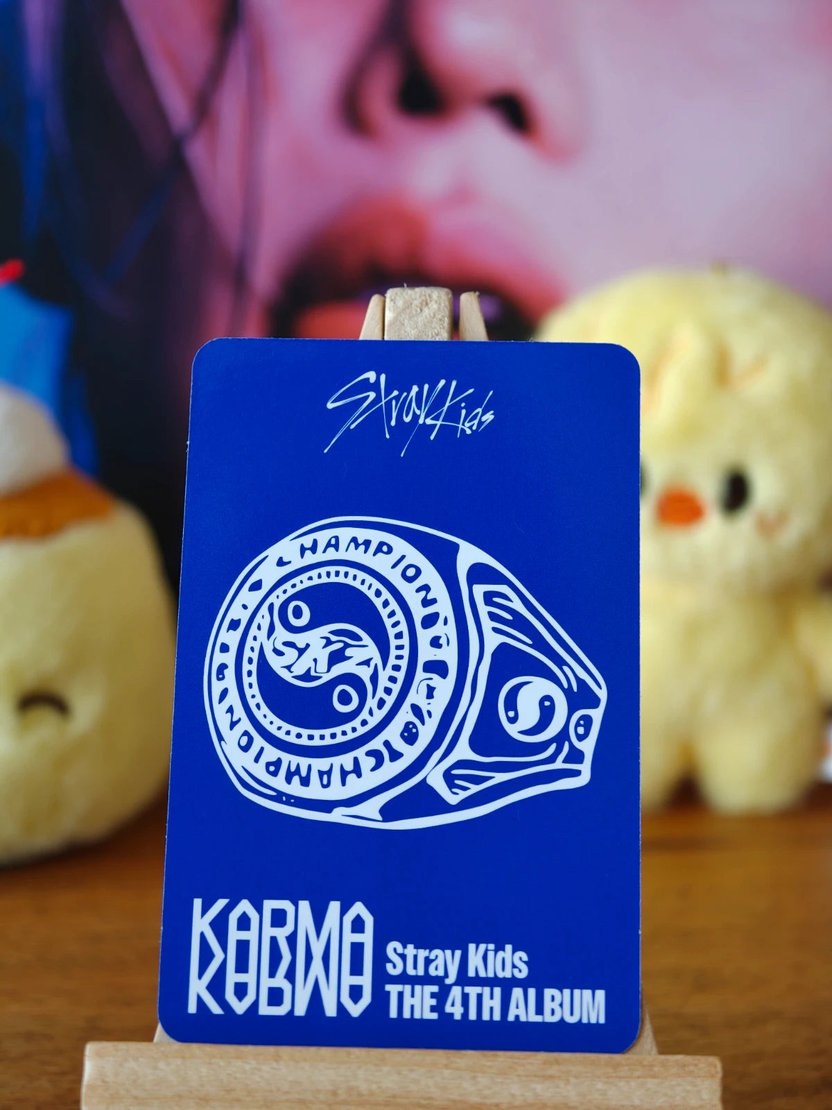 Stray Kids Felix KARMA Photocard (Accordion POB), reverse of photocard