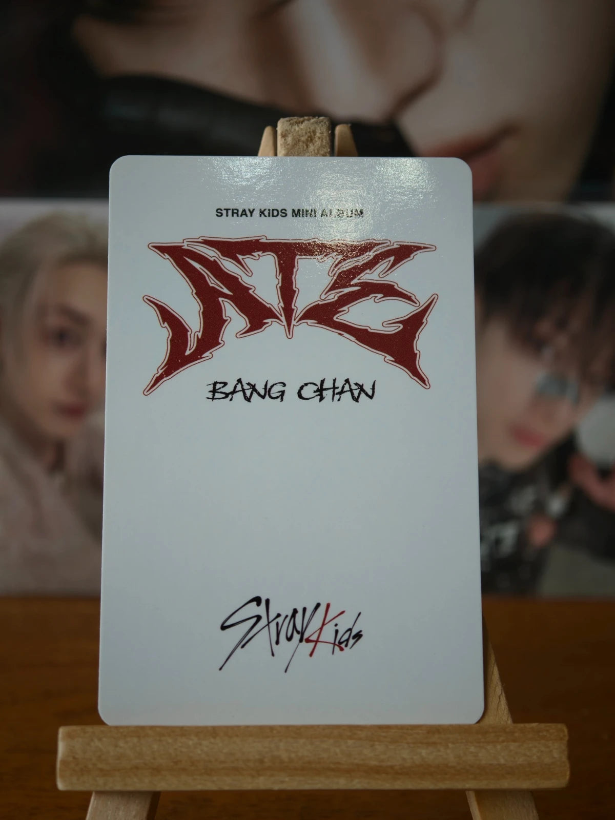 Stray Kids Bang Chan ATE Photocard (NEMO B Set Card), reverse of photocard