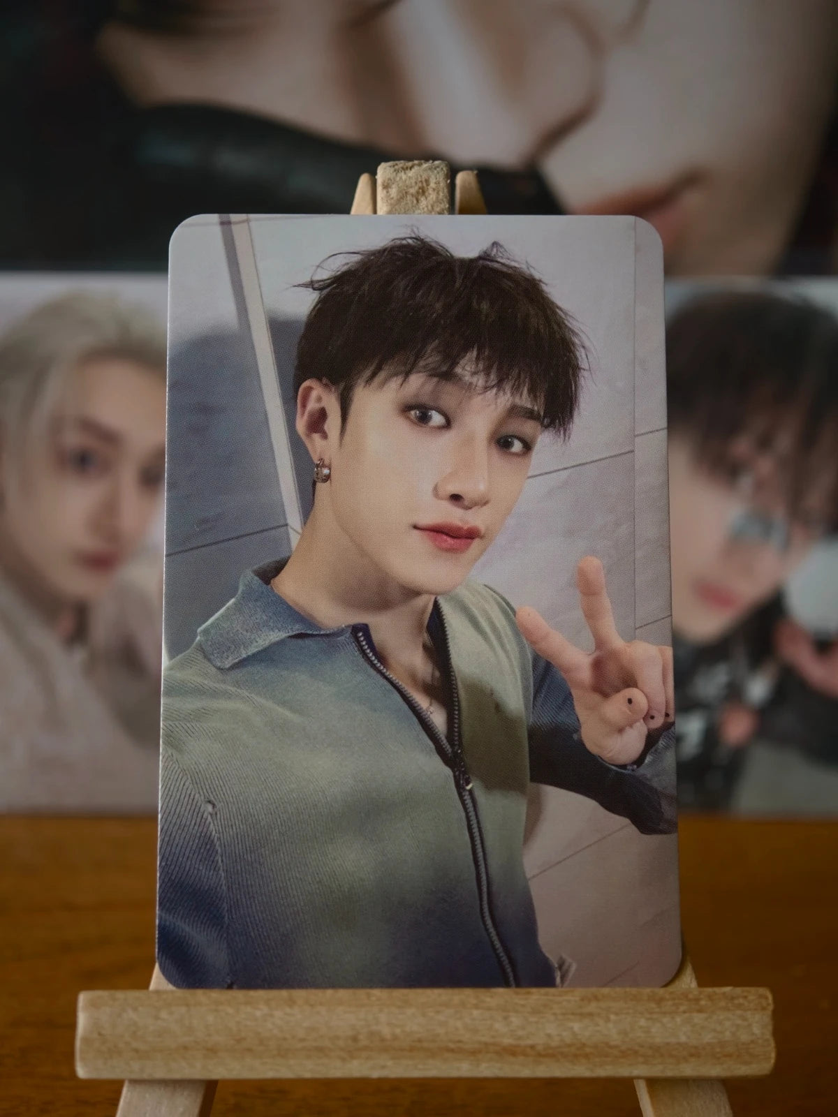 Stray Kids Bang Chan ROCK-STAR Photocard (NEMO Ver.), front portrait