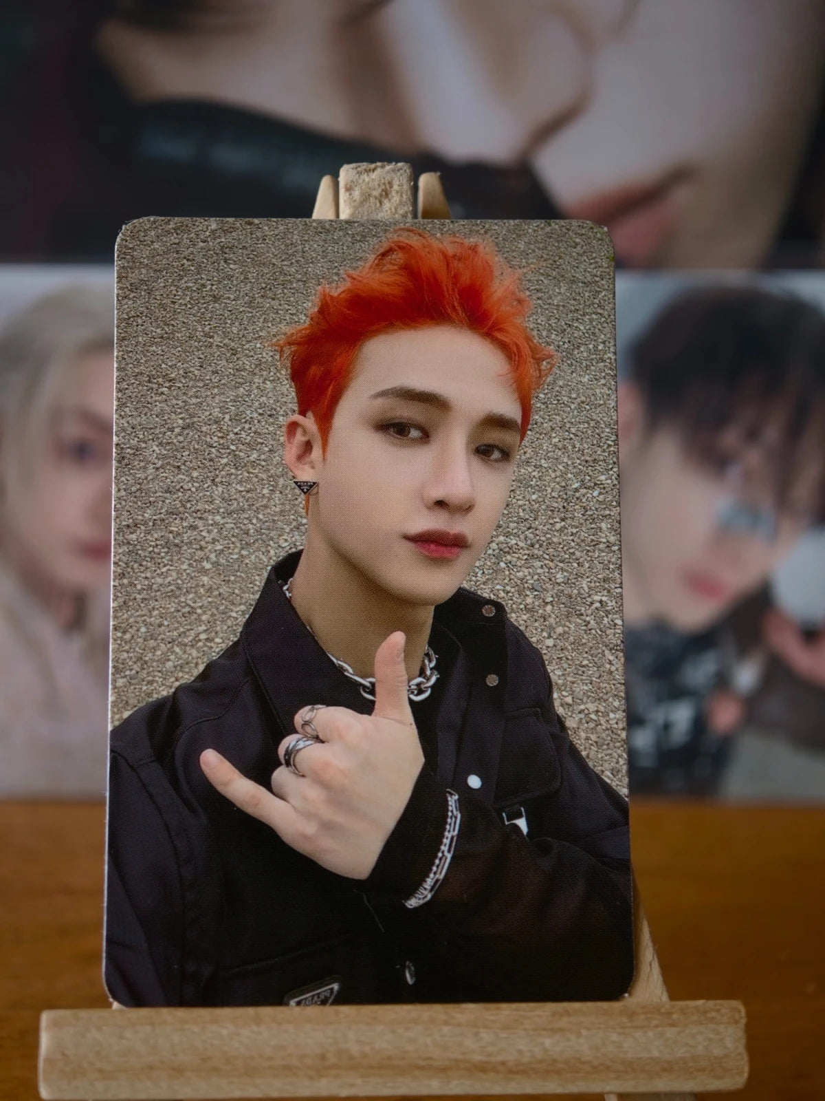 Stray Kids Bang Chan NOEASY Photocard (A Design), front portrait