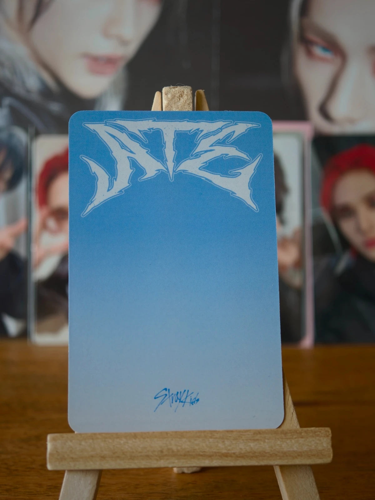 Stray Kids Hyunjin ATE Photocard (Accordion POB), reverse of photocard