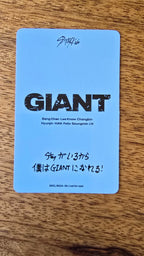 Stray Kids I.N GIANT Photocard (Limited Album, B Design), reverse of photocard