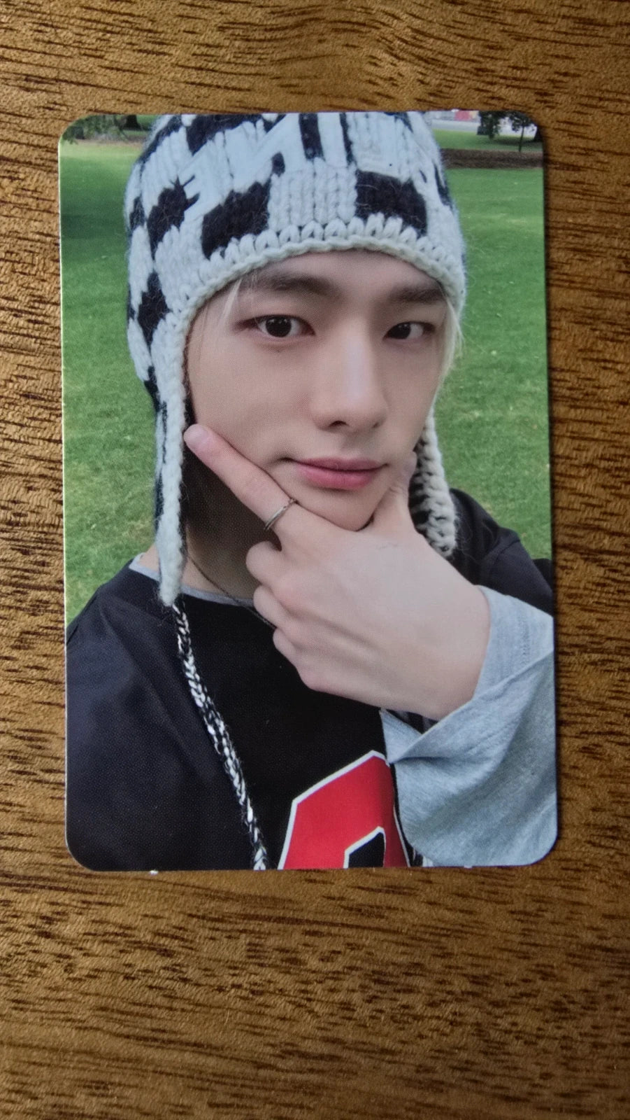 Stray Kids Hyunjin 5-STAR Photocard (Soundwave POB), front portrait