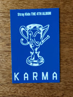 Stray Kids Hyunjin KARMA Photocard (KARMA Set Card), reverse of photocard