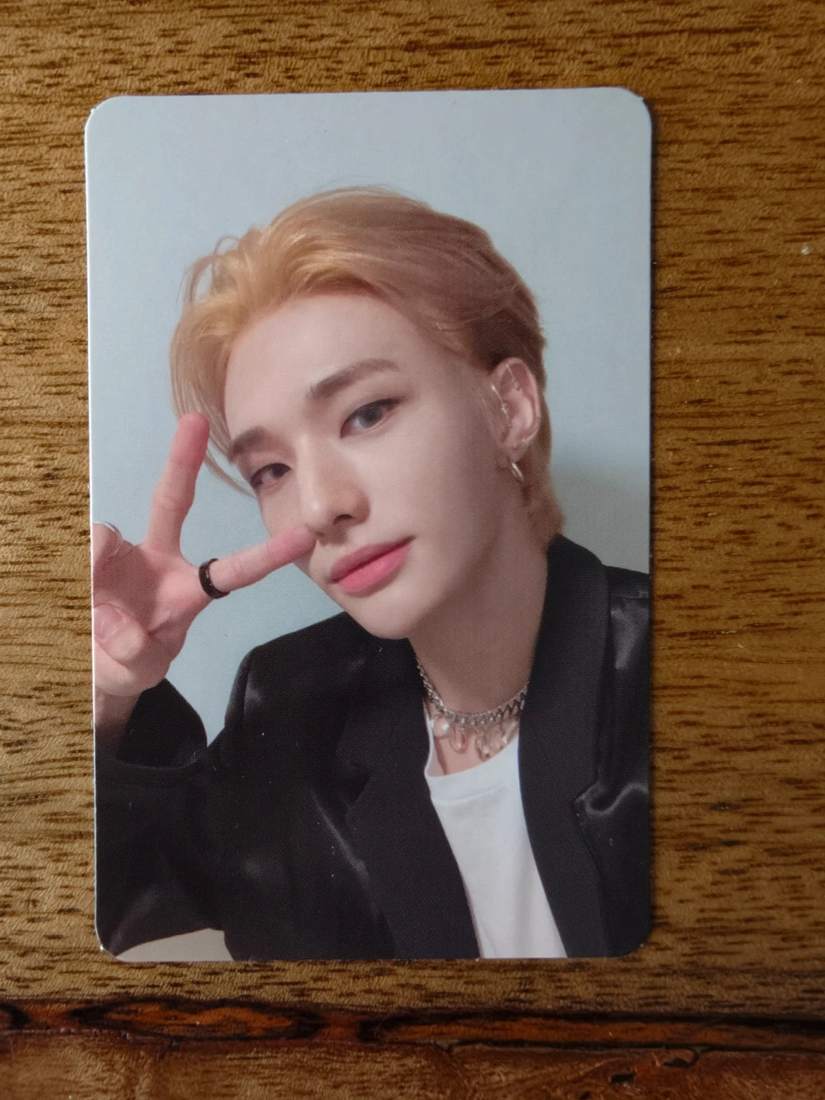 Stray Kids Hyunjin ODDINARY Photocard (Frankenstein Design), front portrait