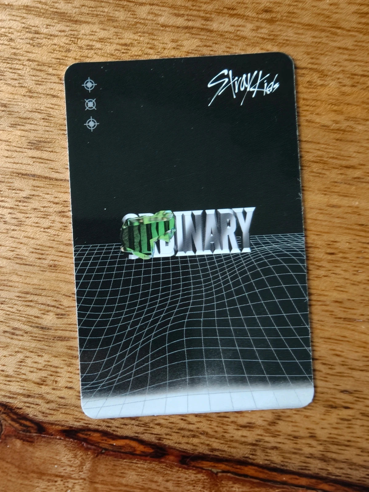 Stray Kids Hyunjin ODDINARY Photocard (Frankenstein Design), reverse of photocard