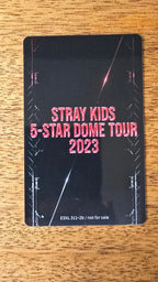 Stray Kids Bang Chan 5-STAR Dome Tour 2023 Photocard (Limited Blu-ray) — reverse