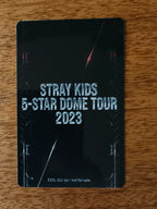 Stray Kids Hyunjin 5-STAR Dome Tour 2023 Photocard (Venue Benefit, Osaka, 9 September 2023) — reverse