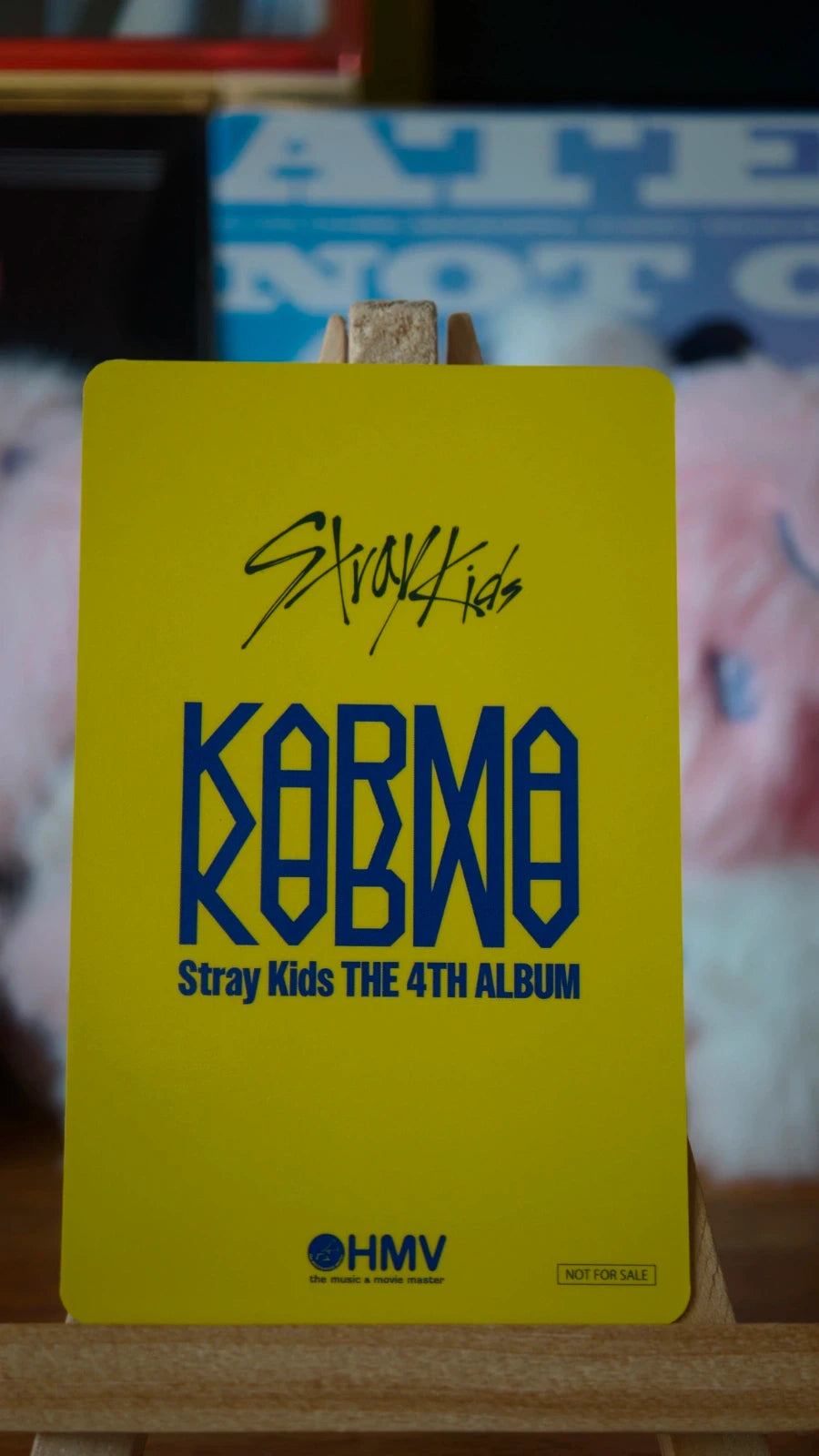 Stray Kids Bang Chan KARMA Photocard (HMV Lucky Draw C) — reverse