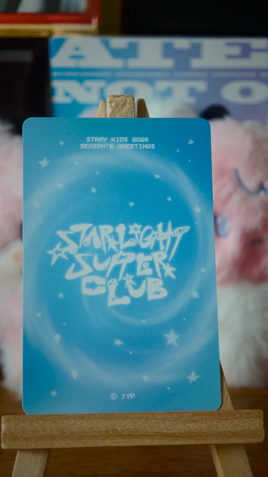 Stray Kids Bang Chan STARLIGHT SUPPER CLUB Photocard (Photocard Inclusion) — reverse design