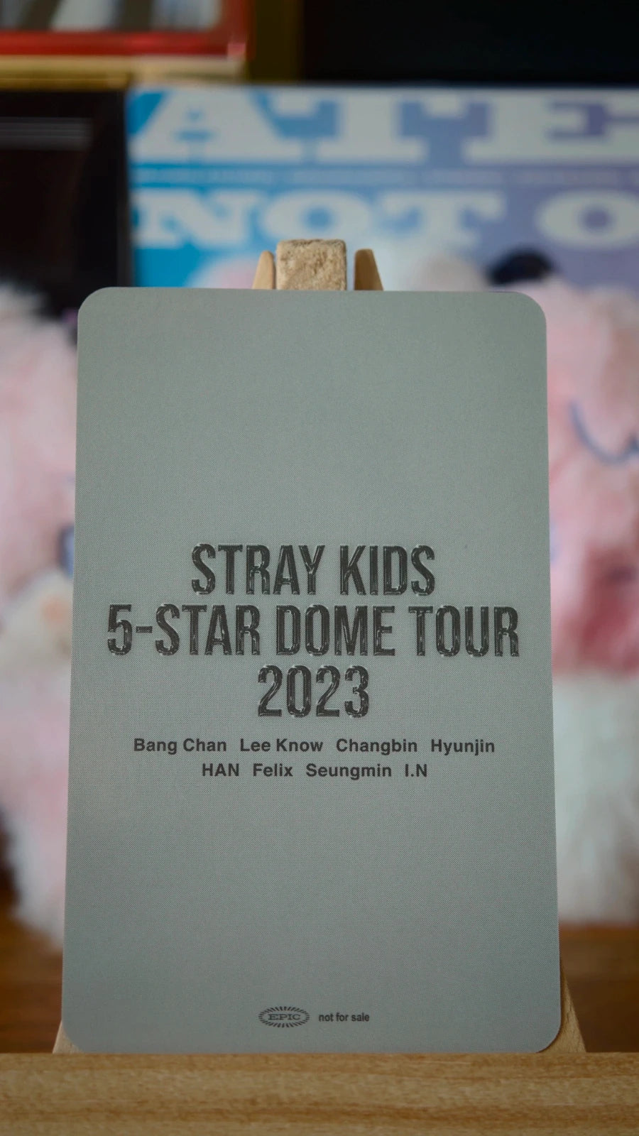 Stray Kids Bang Chan 5-STAR Dome Tour 2023 Photocard (Venue Benefit, Nagoya, 2 September 2023) — reverse