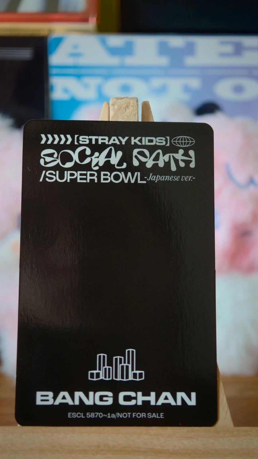 Stray Kids Bang Chan Social Path / Super Bowl Photocard (Limited A) — reverse