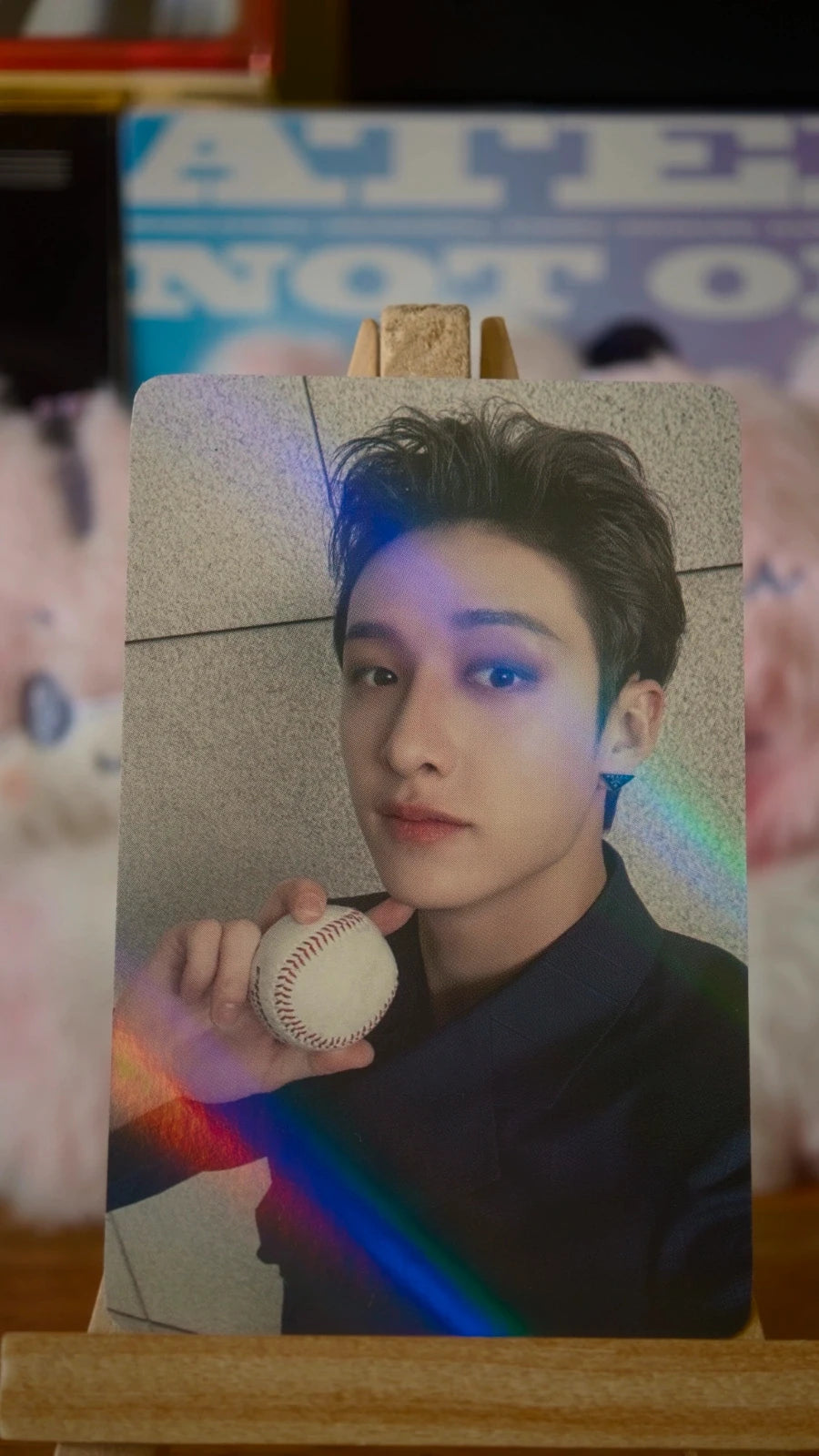 Stray Kids Bang Chan MAXIDENT Photocard (Musicplant Holographic POB) — front