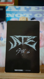 Stray Kids Bang Chan ATE Photocard (Tower Records POB) — reverse