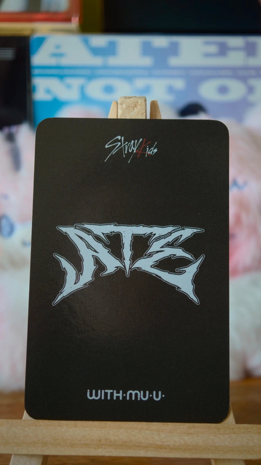 Stray Kids Bang Chan ATE Photocard (Withmuu POB) — reverse