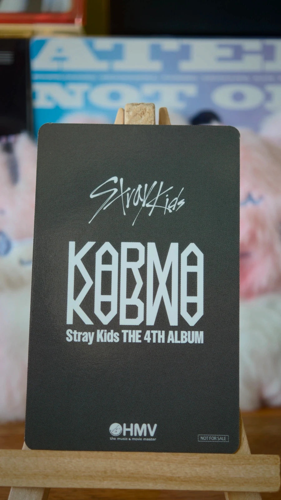 Stray Kids Bang Chan KARMA Photocard (HMV A POB) — reverse