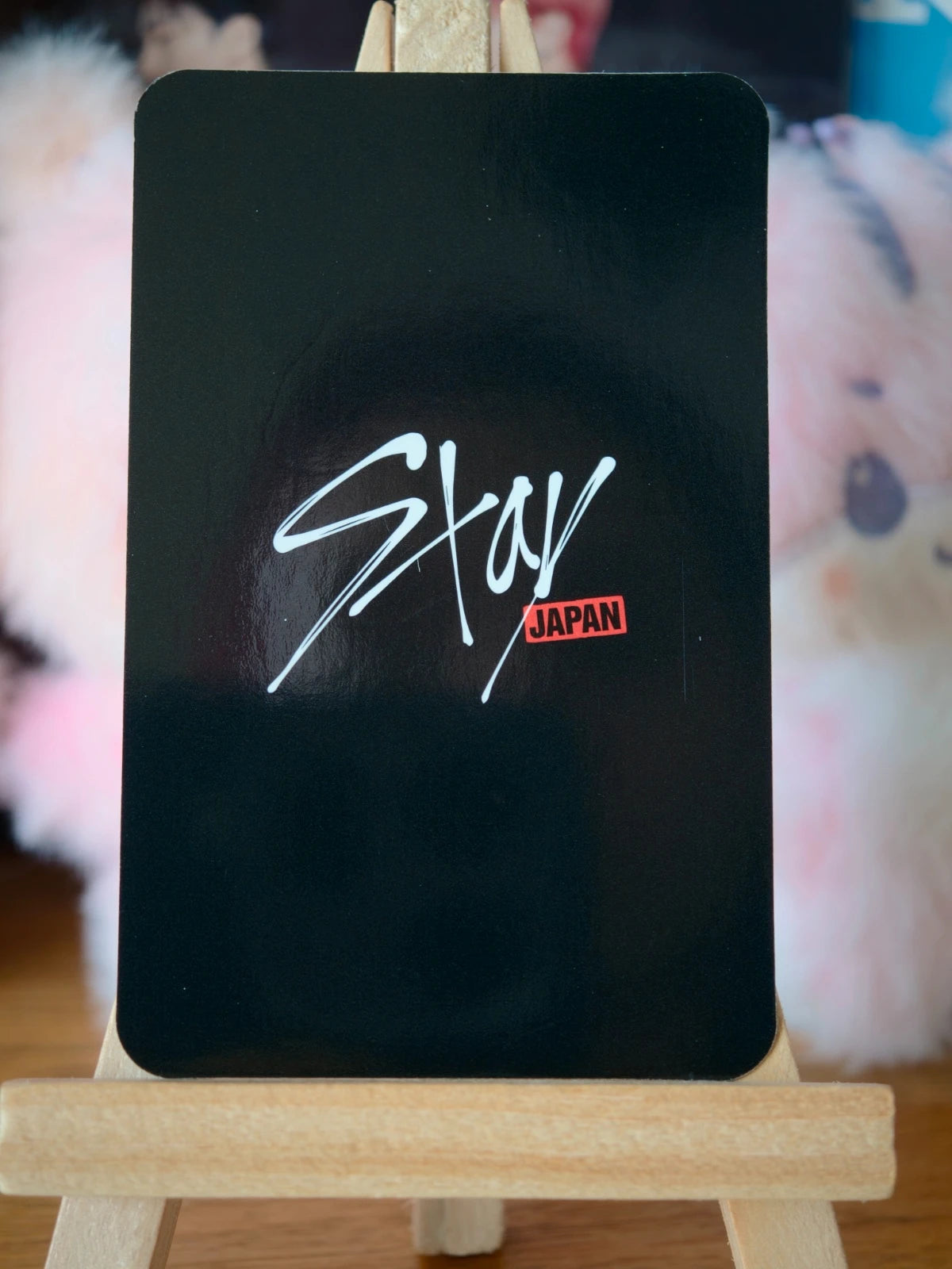 Stray Kids Lee Know STAY JAPAN Photocard (Fanclub Renewal) — black STAY JAPAN reverse