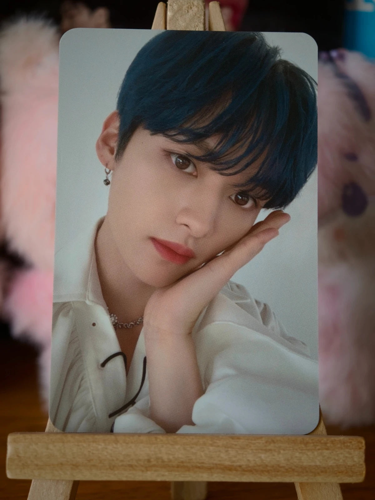 Stray Kids Lee Know NACIFIC Photocard (Round 12 SKZ in Black) — front view