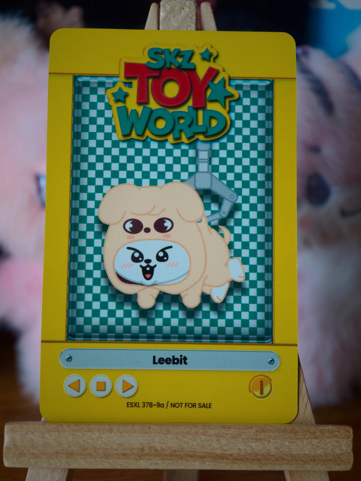 Stray Kids Lee Know SKZ TOY WORLD Photocard (Limited Blu-ray) — reverse