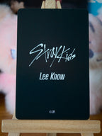 Stray Kids Lee Know FuRyu 2022 Photocard (August Solo Must-buy Campaign) — back view